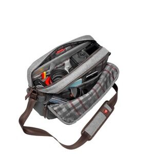 Manfrotto Reporter Windsor Messenger Bag Gray Camera Laptop Shoulder‎